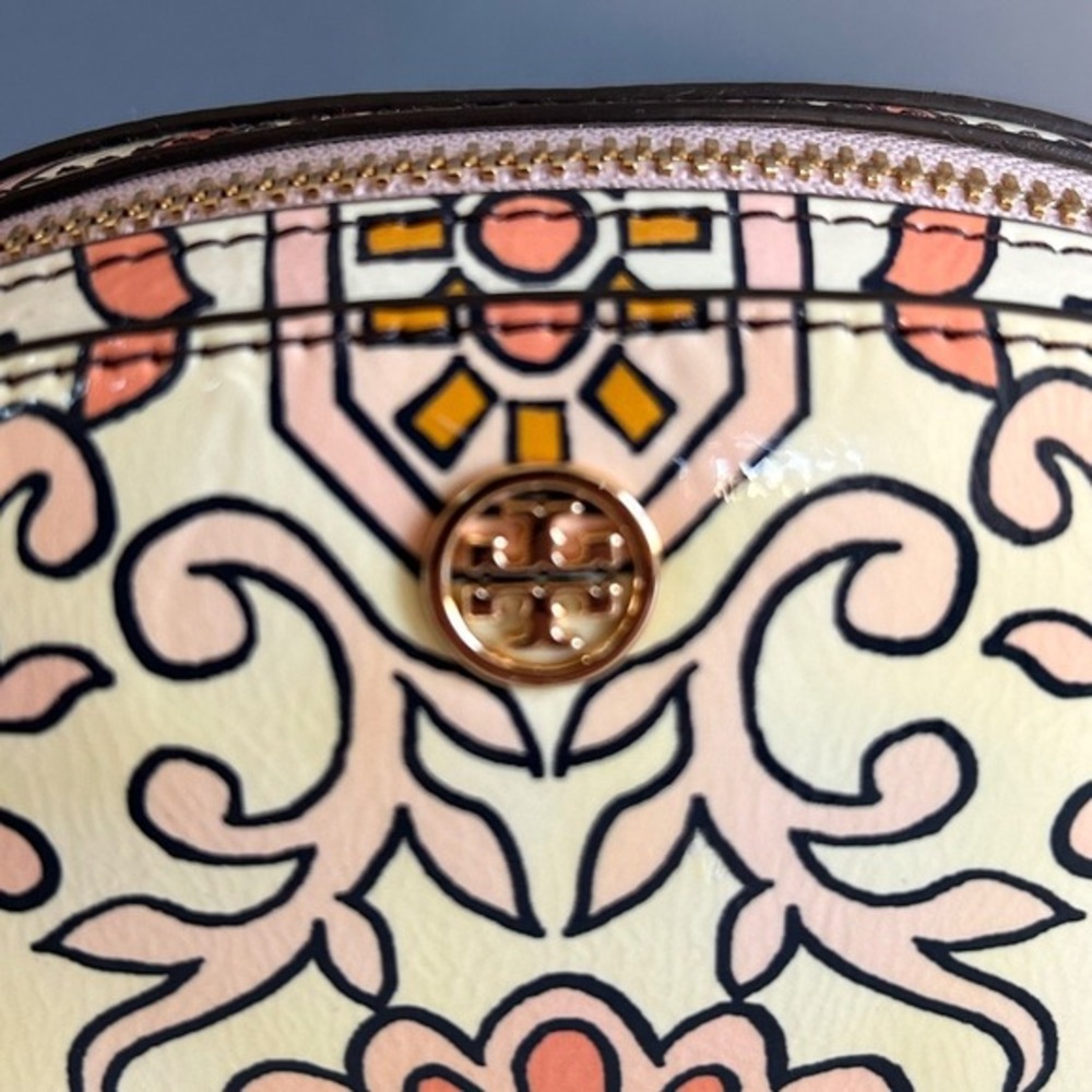 Tory Burch Cosmetic Bag OS David Hicks Collab Garden Party NWT LTD Edition - Picture 8 of 10